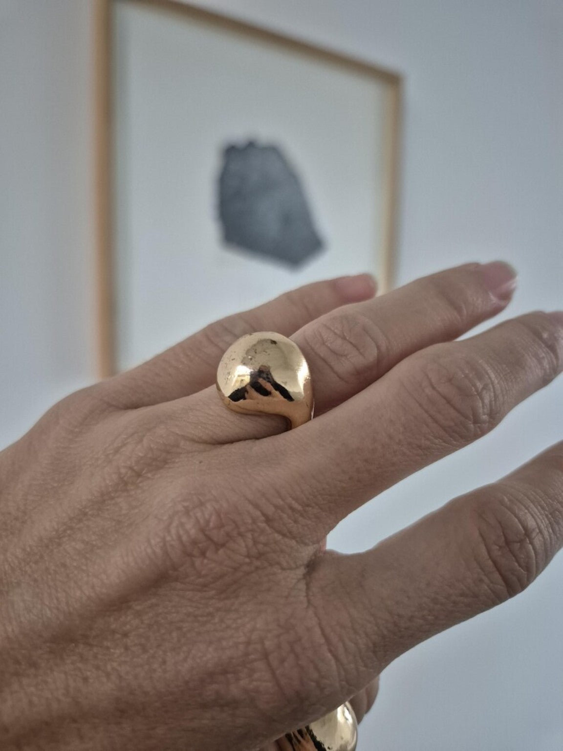 Gold Dome Open Ring (AK9180_2)