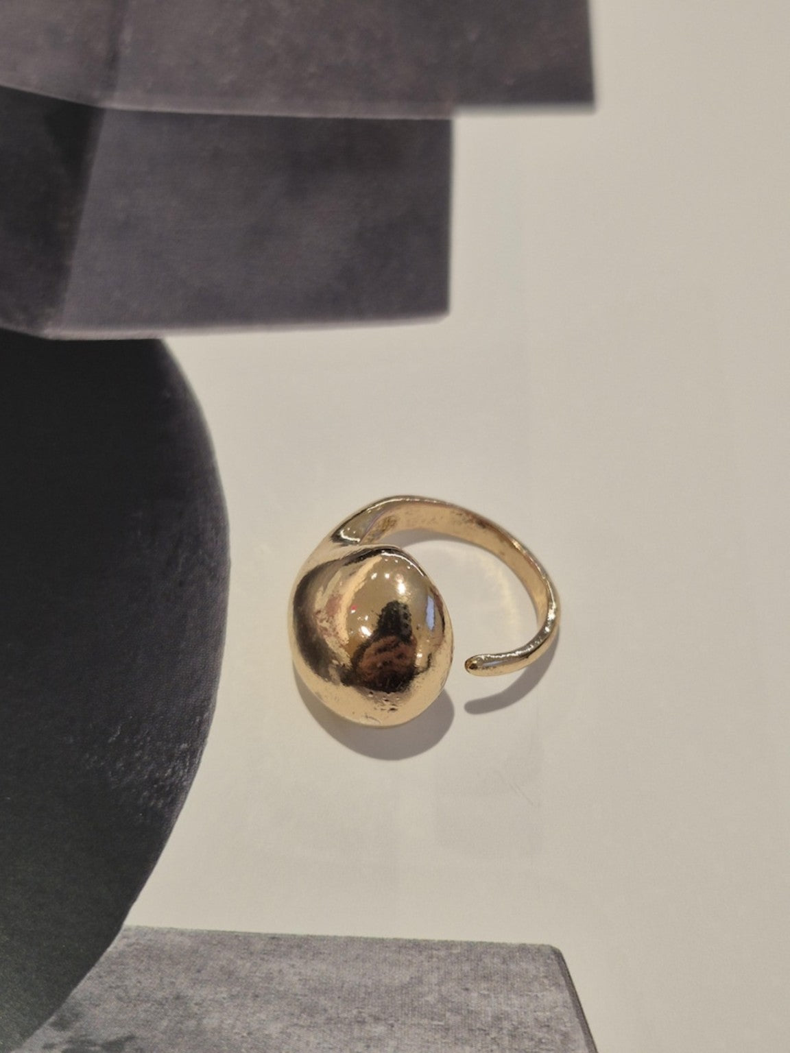 Gold Dome Open Ring (AK9180_2)