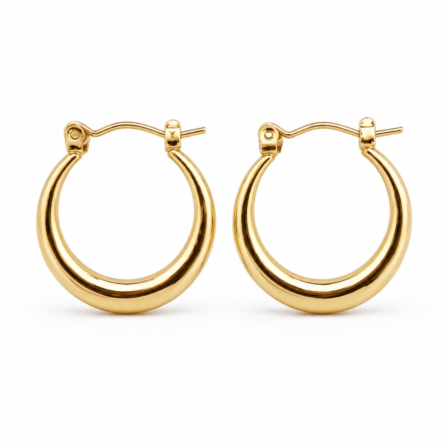 Classic Gold Hoop Earrings (AK91444_2)