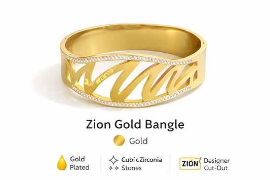 Zion Gold Designer Bangle (AK91185_2)