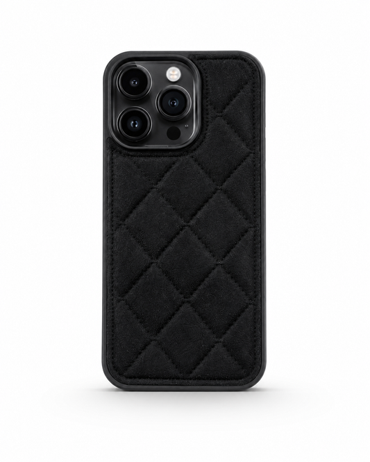 Premium Quilted Suede Texture Phone Case with Camera Protection (iphone 14pro max)