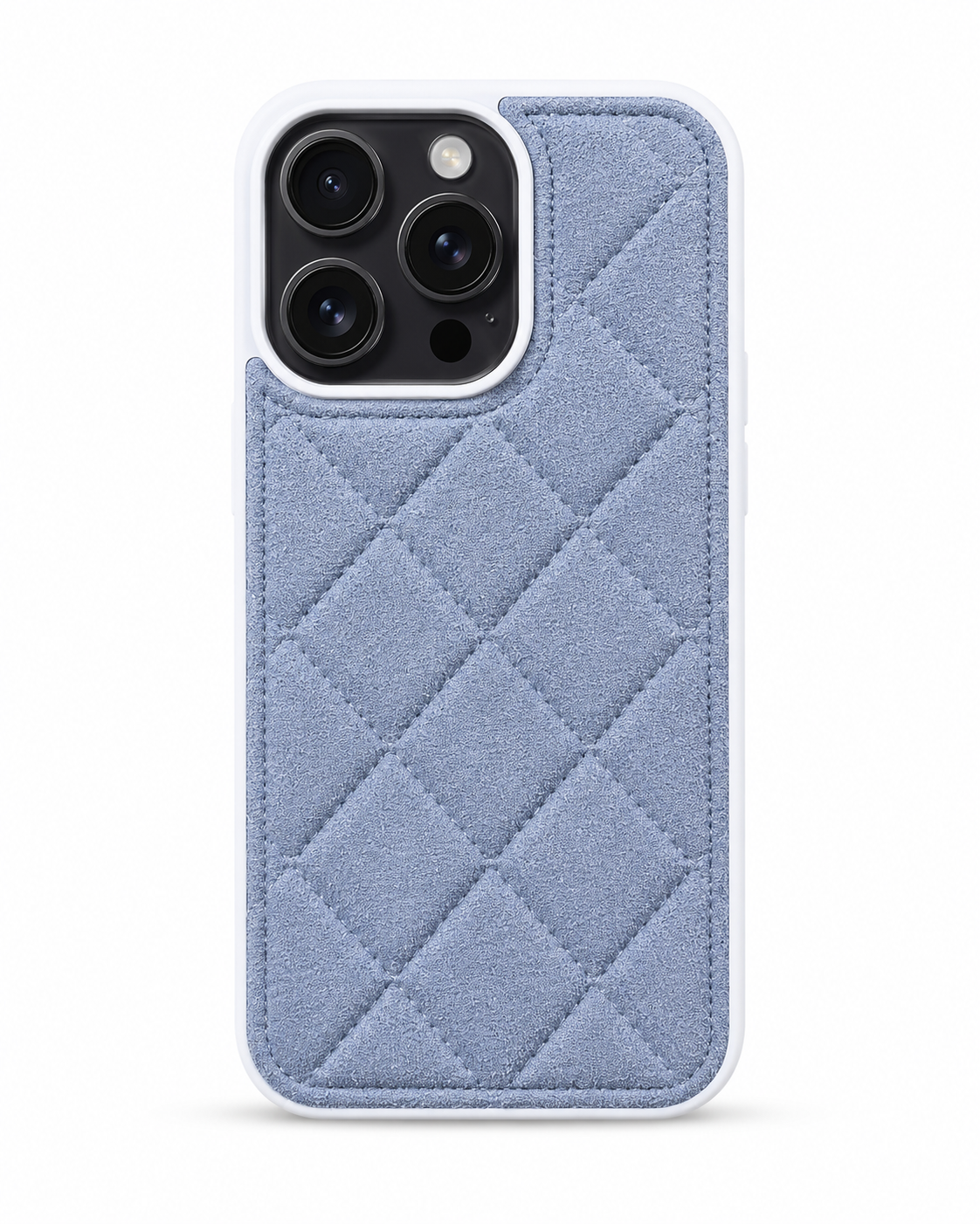 Premium Quilted Suede Texture Phone Case with Camera Protection (iphone 14pro max)