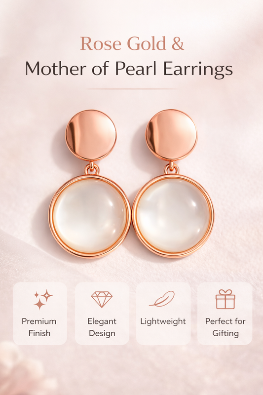 Mother of Pearl Drop Earrings (AK91540)
