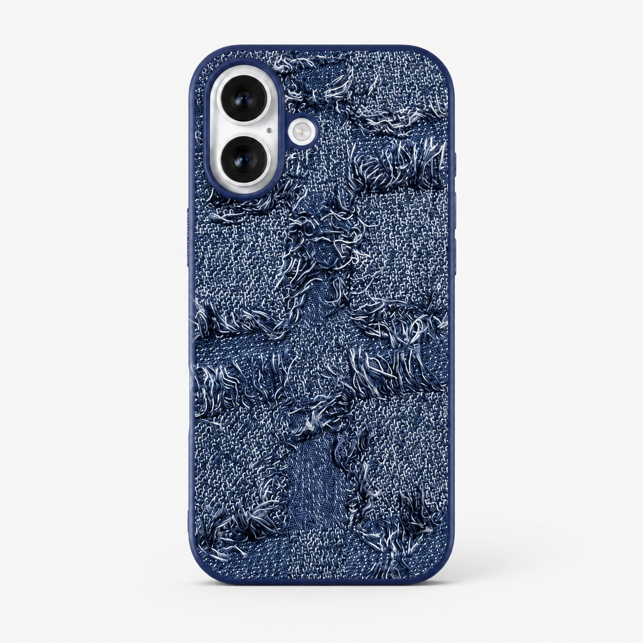 Premium Denim Fabric Texture Phone Case with Camera Protection (iphone 14pro)
