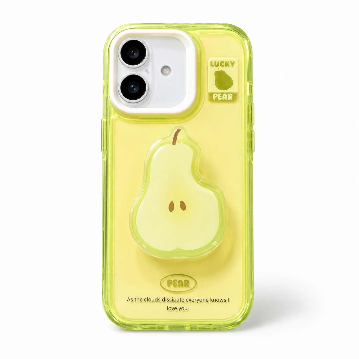 Cute 3D Fruit Grip Phone Case with Camera Protection (iphone 15)